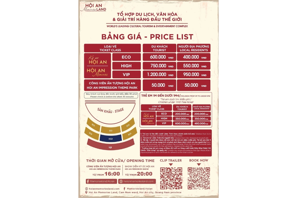3. Ticket Prices & Seating Options