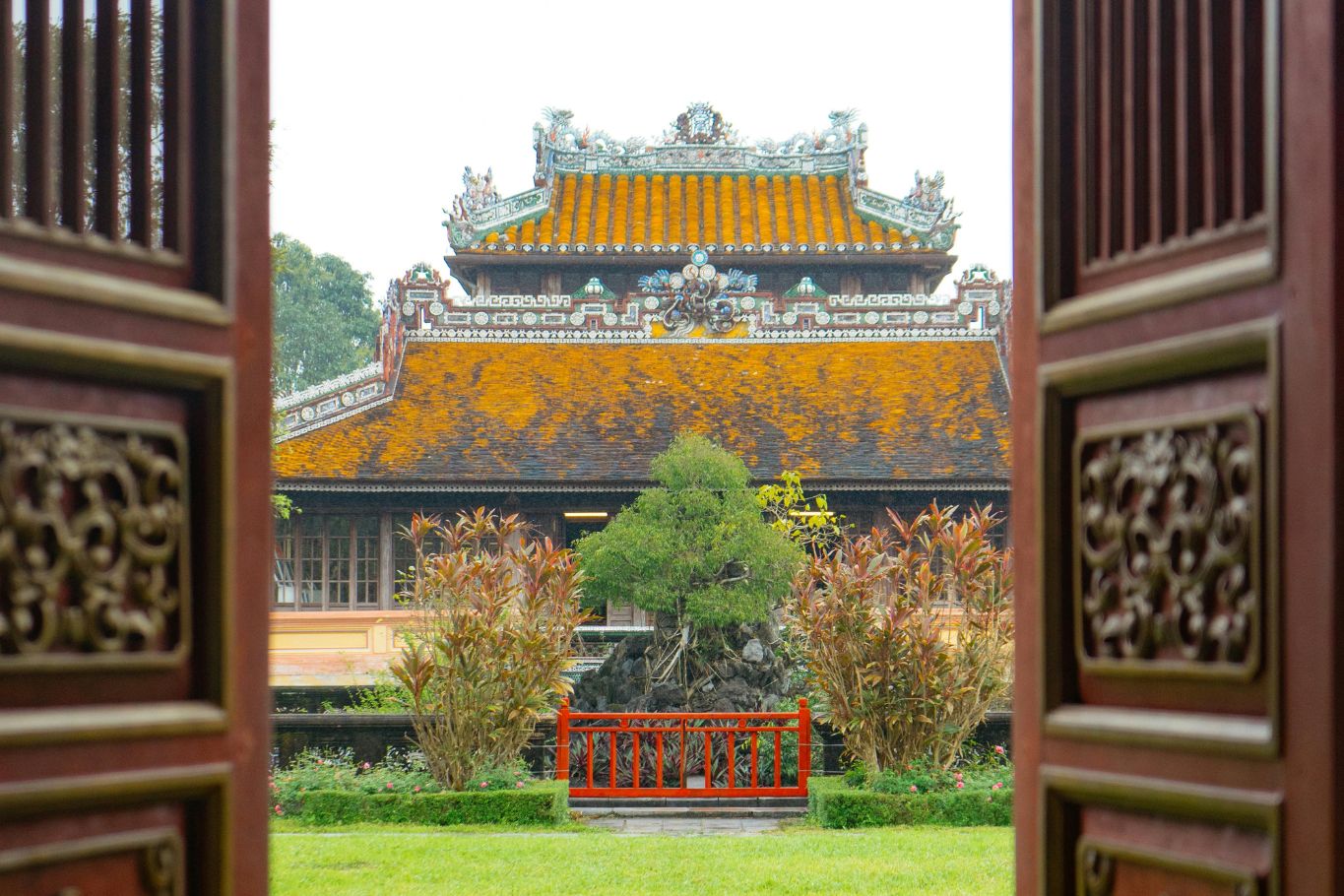 Ancient gate in the Imperial Citadel of Hue