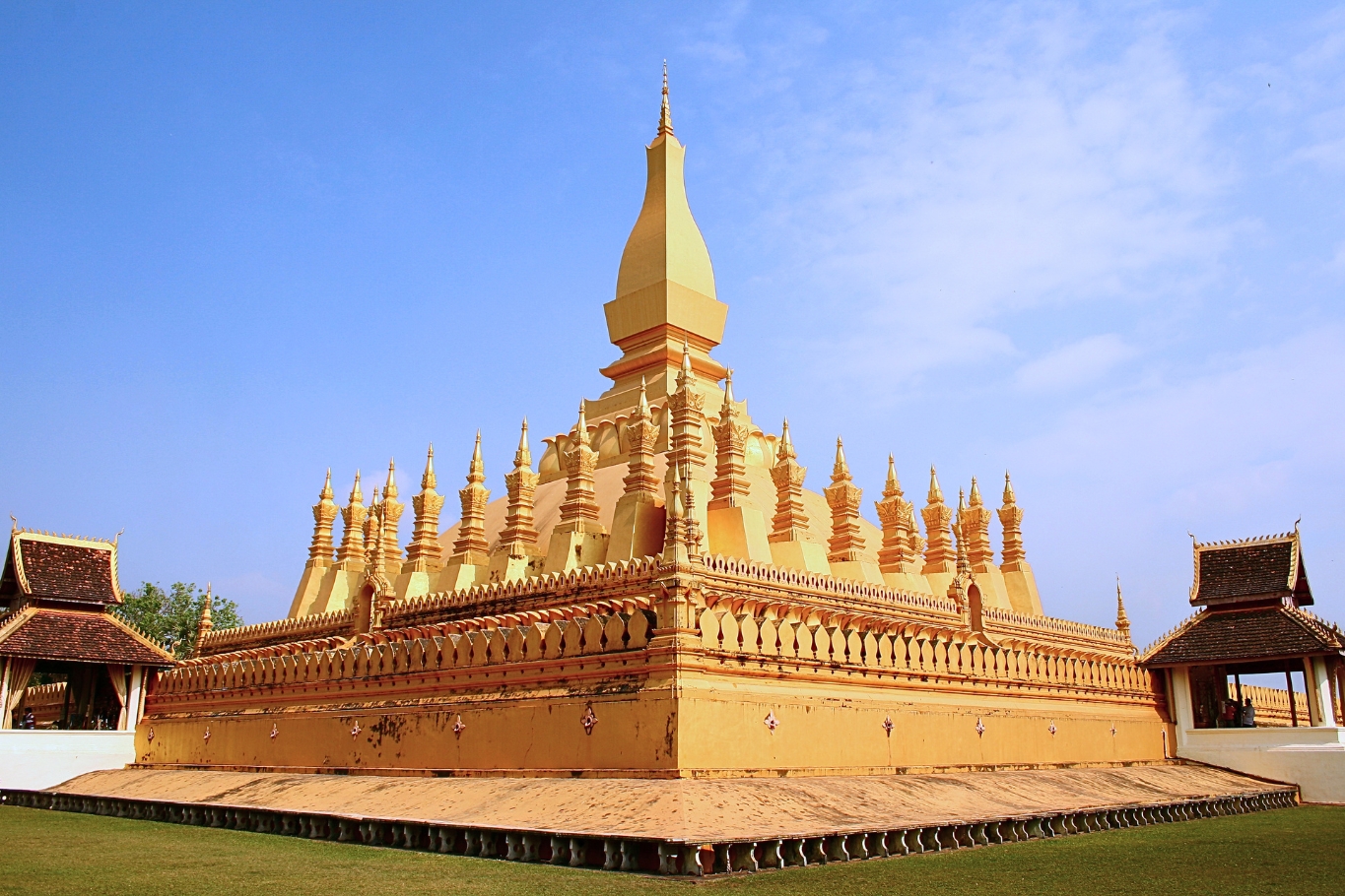 Laos's golden stupa in Vientiane