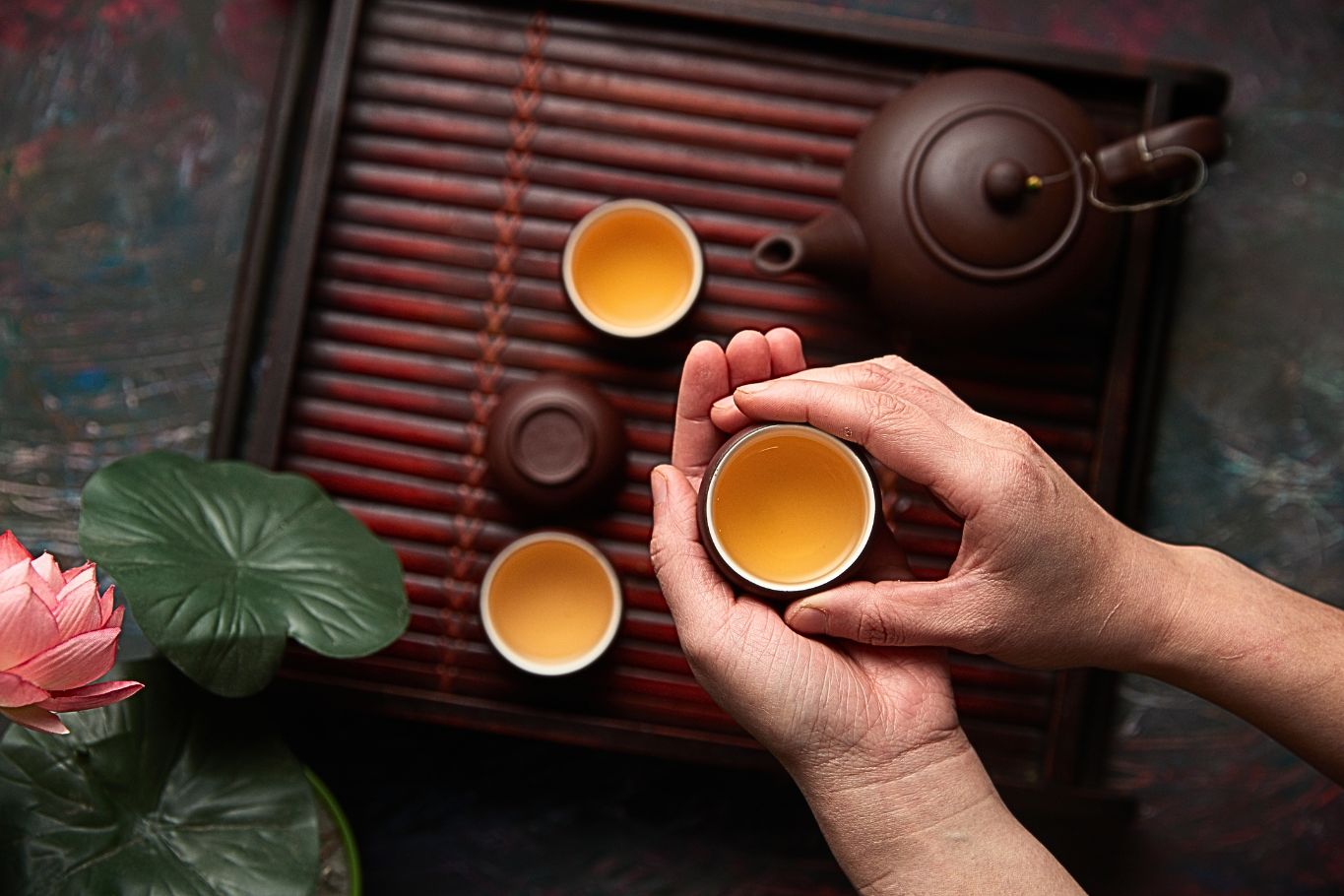 Vietnamese lotus tea