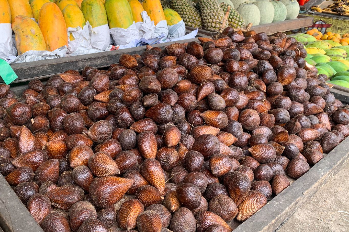 salak snake fruit at an Indonesian local market