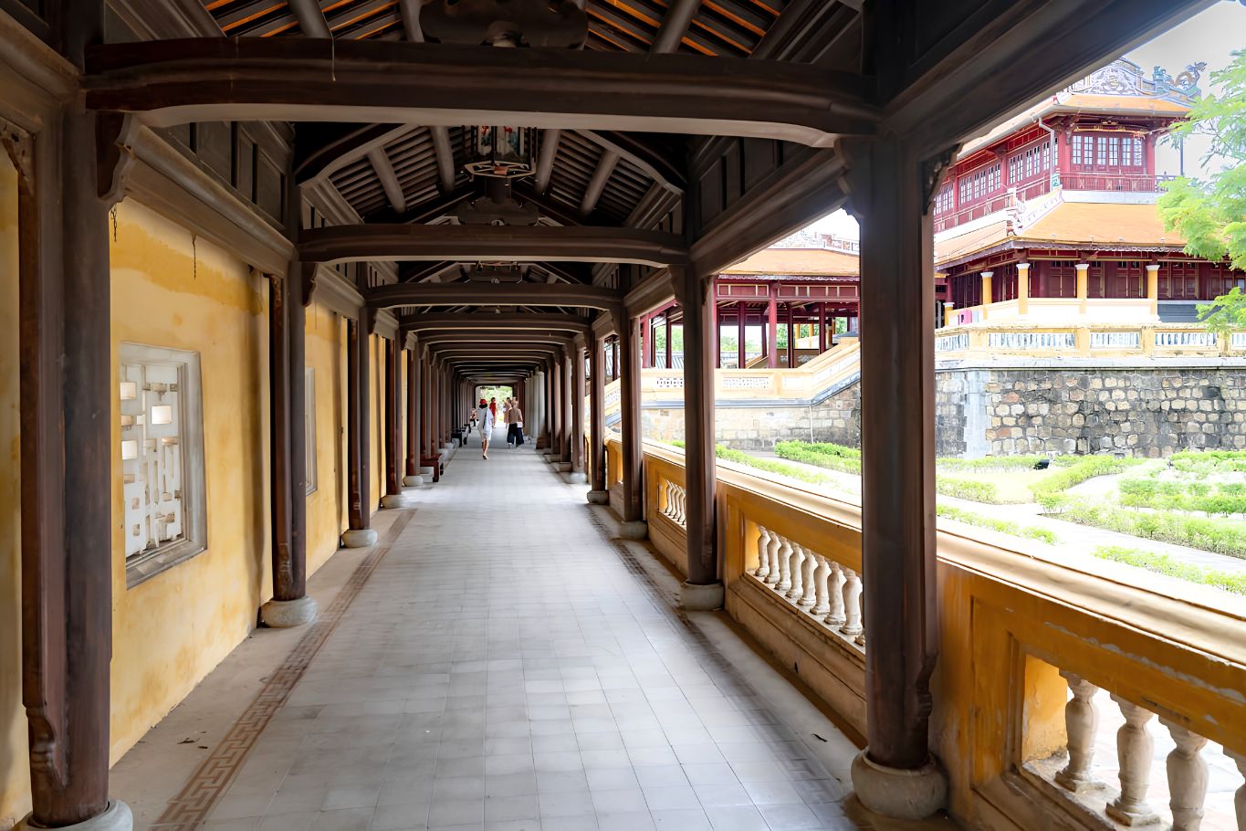 The hall way within Hue Citadel