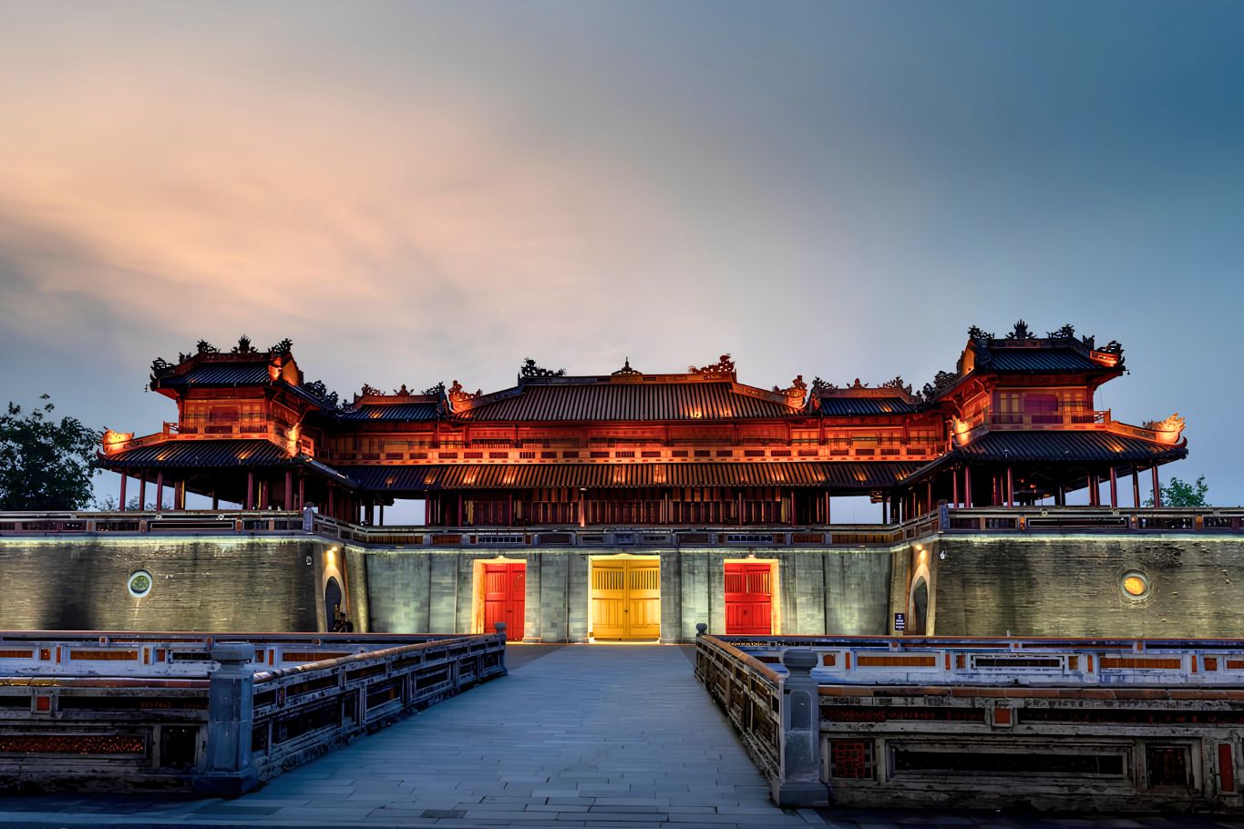 Hue Citadel at night