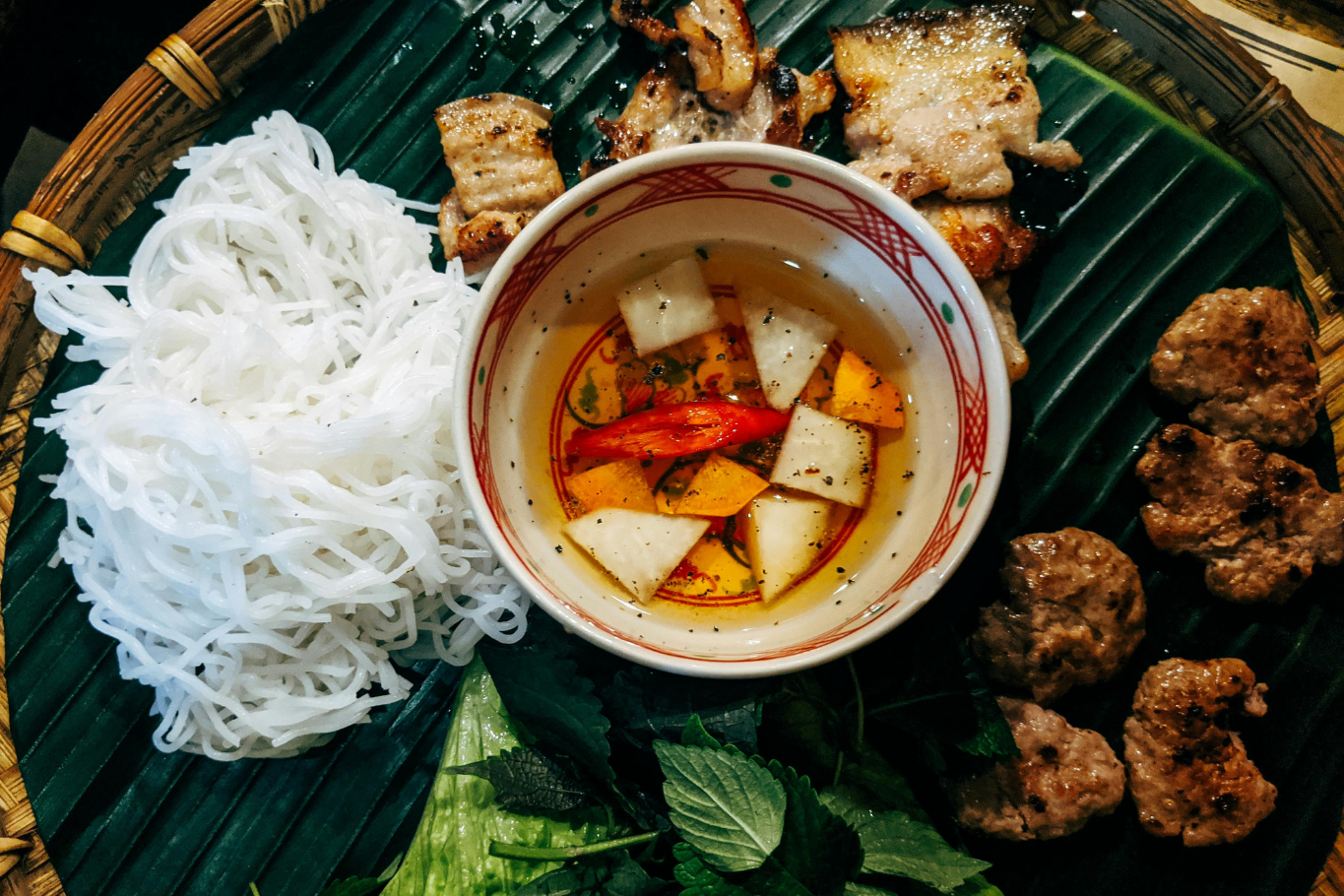Traditional Vietnamese Bun Cha
