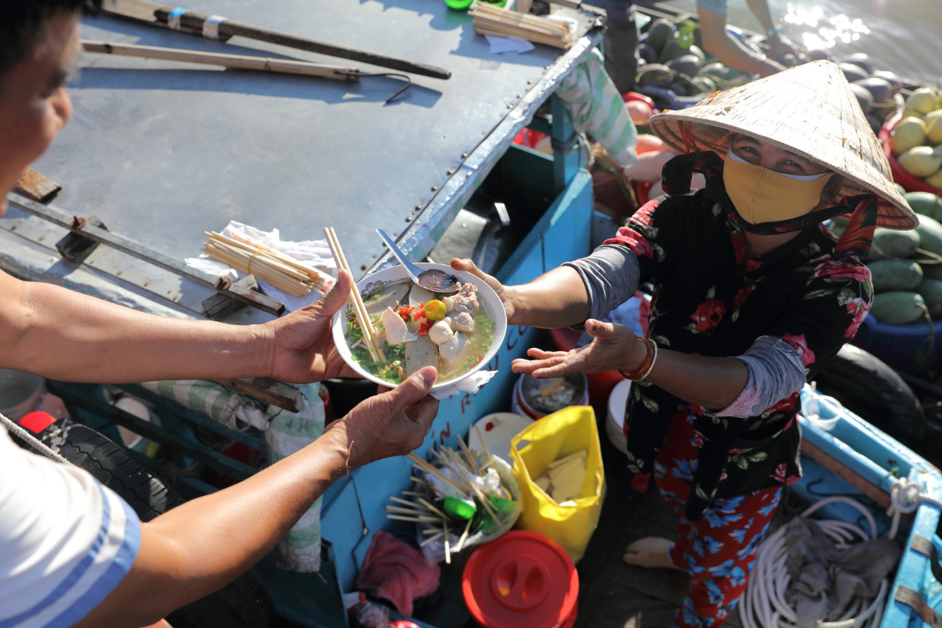 Mekong Delta Floating Market - Breakfast