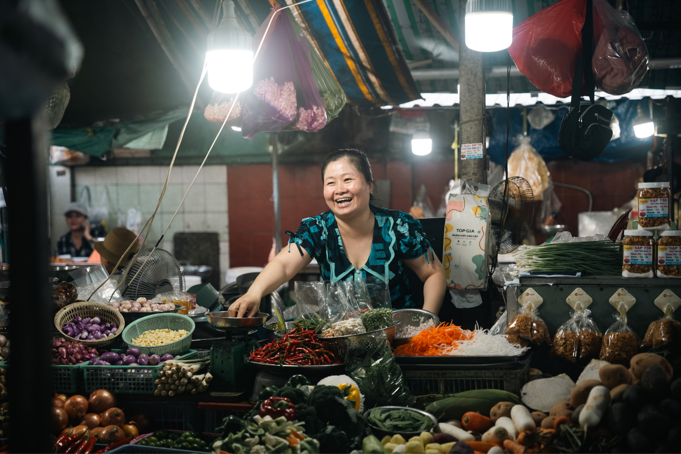 Local vendor in Vietnamese Market
