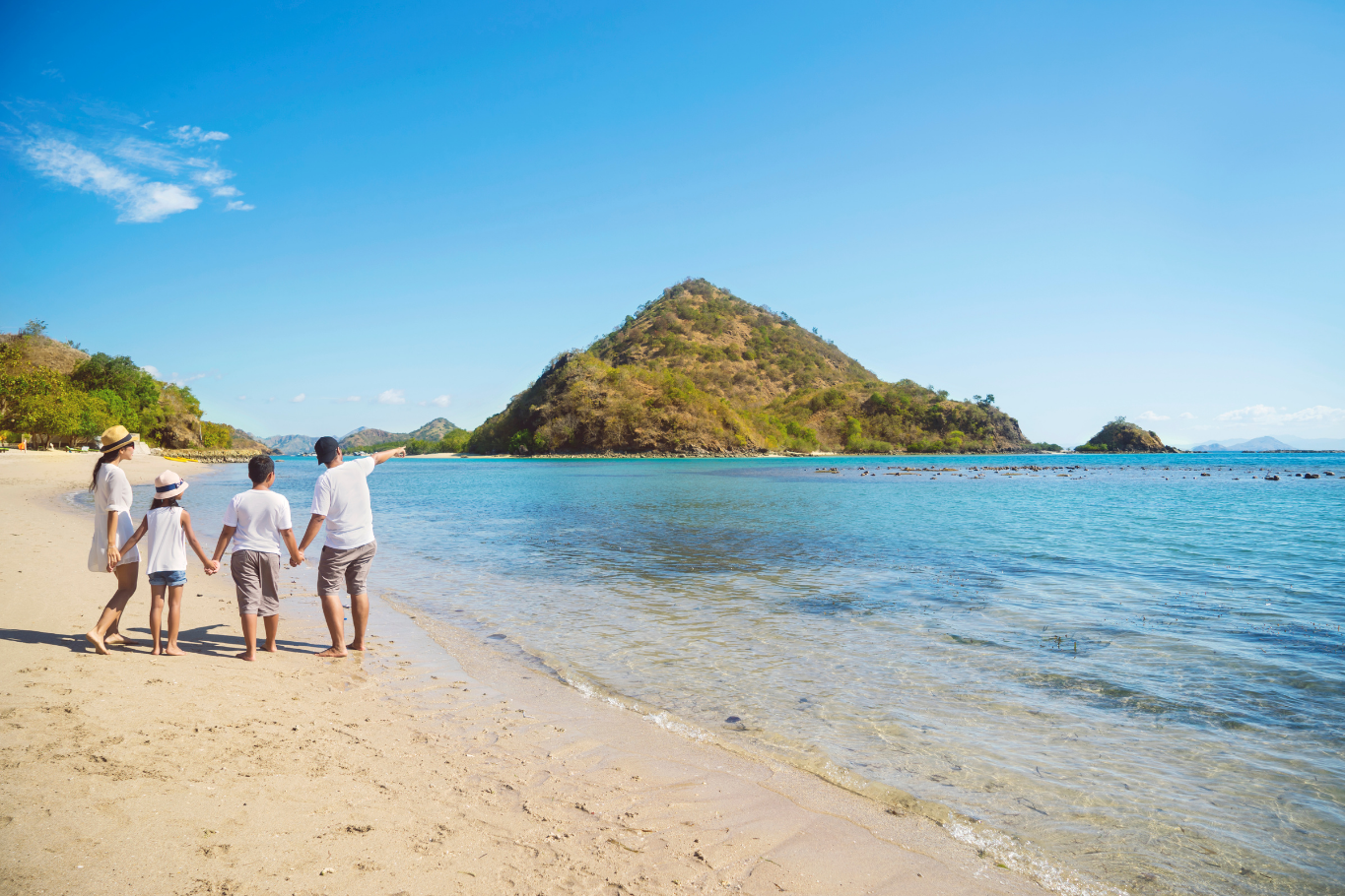 Central Vietnam: Family in Nha Trang Beach