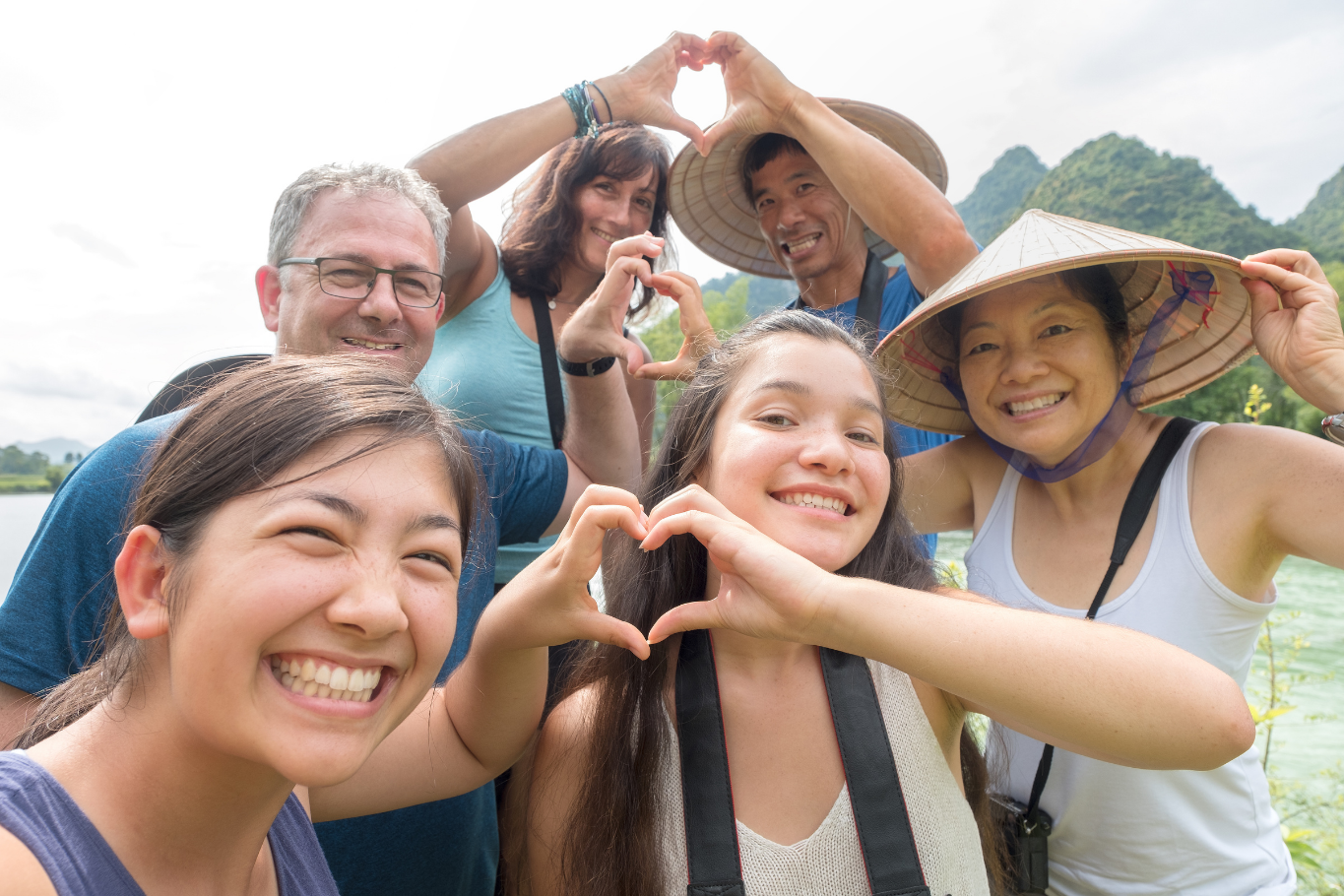 Multi-family members enjoy the Vietnam Trip