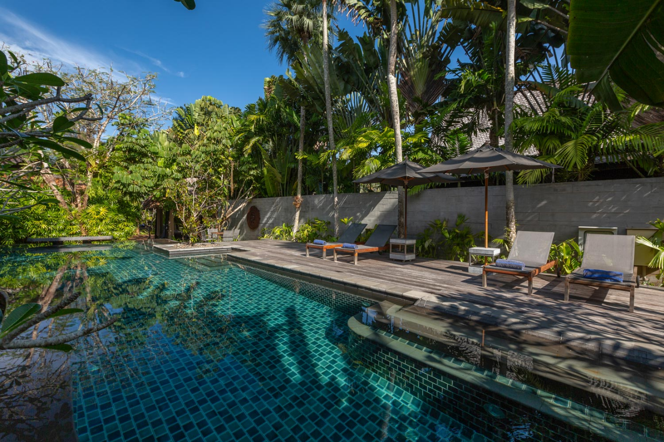 Tropical swimming pool at The Slate in Phuket.